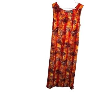 Mlle Gabrielle Sleeveless Maxi Dress Orange